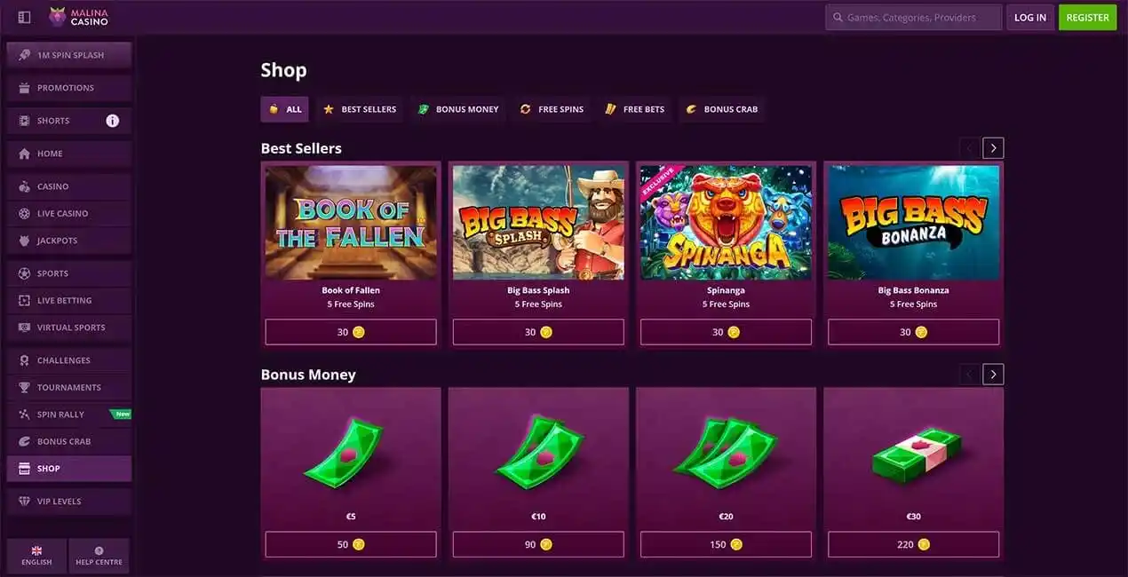 Malina Casino casino review section 6